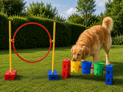 Interactieve Hondenset met Draaibare Emmers